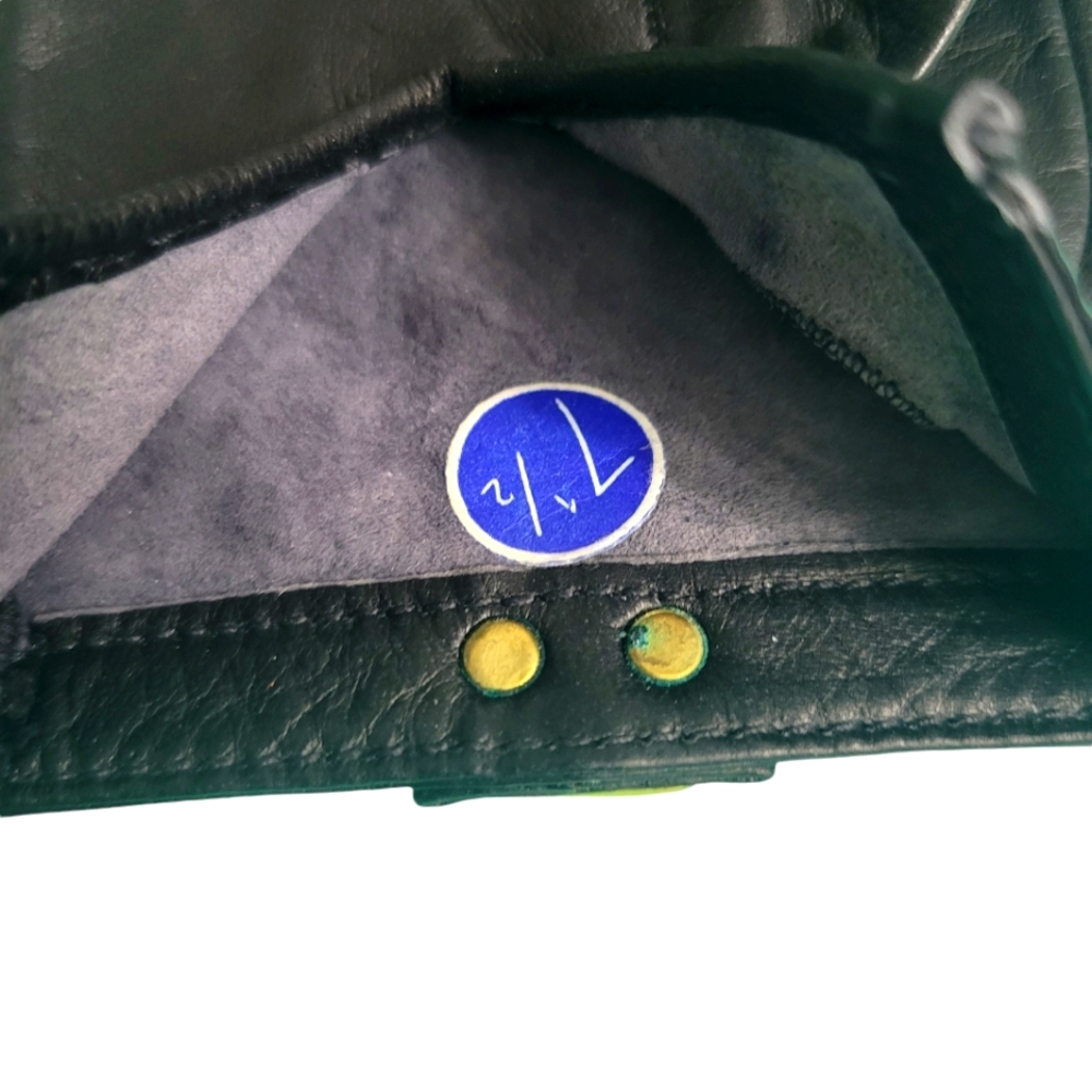 Women's LOEWE Black Leather W/interlocking LL logo Size 7.5 - Picture 6 of 7